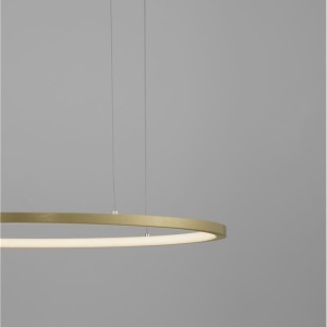 Lustra LED suspendata design modern circular TARQUIN D-60cm aurie - Img 11