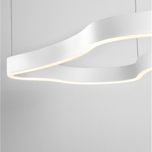 Lustra LED suspendata design modern DUSSA alba 169067 universul-luminii.ro