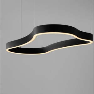 Lustra LED suspendata design modern DUSSA negru, 90x45cm 245687 universul-luminii.ro