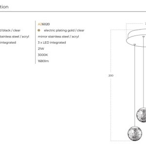 Lustra LED suspendata design modern EDEM 3 GO - Img 3