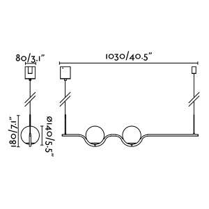Lustra LED suspendata design modern LE VITA LED Black 29696 189327 universul-luminii.ro