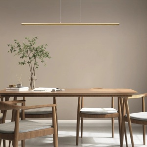 Lustra LED suspendata design modern liniar LINEAL aurie MA-8955 - Img 2