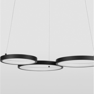 Lustra LED suspendata design modern MAGNUS R3 neagra - Img 8