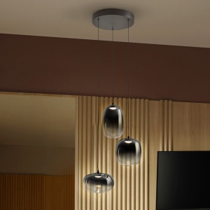 Lustra LED suspendata design modern Onice 3L - Img 2