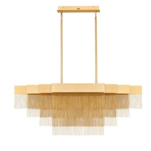 Lustra LED suspendata design modern REVIA aurie