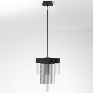 Lustra LED suspendata design modern REVIA negru - Img 3