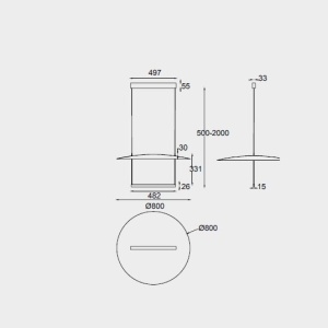 Lustra LED suspendata design modern SUN II D-80cm - Img 3