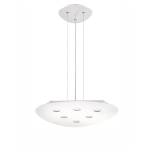 Lustra LED suspendata design modern Triangolo alba