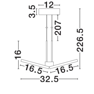 Lustra LED suspendata design modern VEA - Img 9