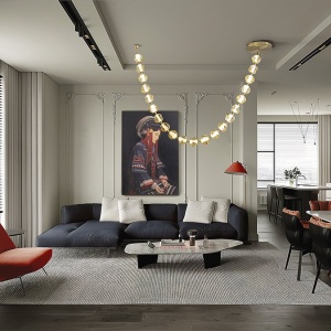 Lustra LED suspendata design modern Zaria II - Img 2
