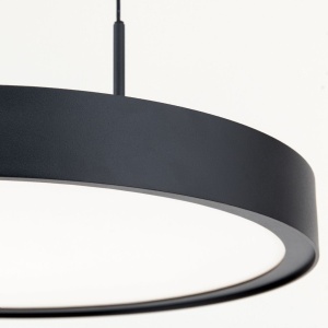 Lustra LED suspendata iluminat sus si jos TEIDE negru - Img 5