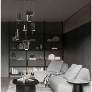 Lustra LED suspendata liniara design decorativ 3000K TOTEM 56W - Img 2