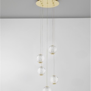Lustra LED suspendata moderna design elegant BRILLANTE 5L 106757 universul-luminii.ro