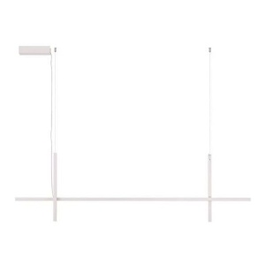 Lustra LED suspendata stil minimalist LOOMA alba