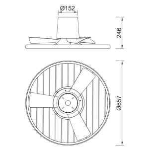 Lustra LED, Ventilator cu telecomanda, SOHO aspect lemn MA-8722 172257 universul-luminii.ro