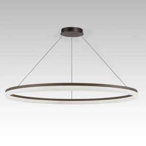 Lustra LED XXL circulara casa scarii Ara 150cm, Bronz - Img 2
