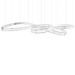 Lustra LED XXL moderna design deosebit CHARMES 380 crom