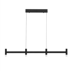 Lustra liniara cu 4 spoturi LED 2700K POETIC negru