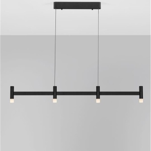 Lustra liniara cu 4 spoturi LED 2700K POETIC negru - Img 5