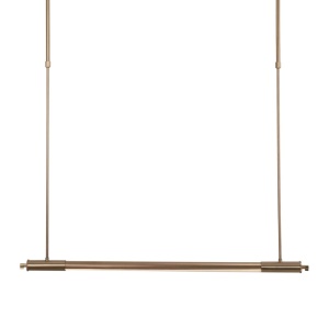 Lustra liniara suspendata LED Flusore cupru