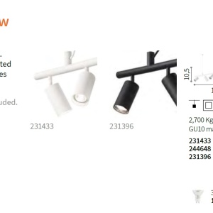 Lustra modera cu spoturi directionabile DYNAMITE SP6 BIANCO 231433 IDL 81657 universul-luminii.ro