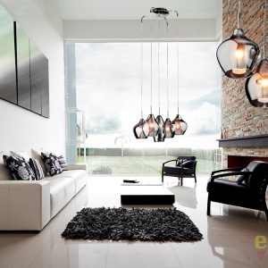 Lustra moderna AMBER MILANO 5 crom 58157 universul-luminii.ro