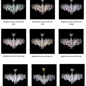 Lustra moderna cristal Bohemia design LUX GRAPES - Img 5