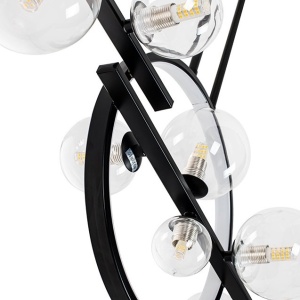Lustra moderna cu 10 de surse de lumina si LED LINEA TWIN 120 222367 universul-luminii.ro