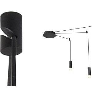 Lustra moderna cu 10 pendule de 6metri Ziko G9 negru 188447 universul-luminii.ro