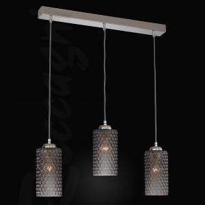 Lustra moderna cu 3 pendule design italian 10000 fumuriu 105287 universul-luminii.ro