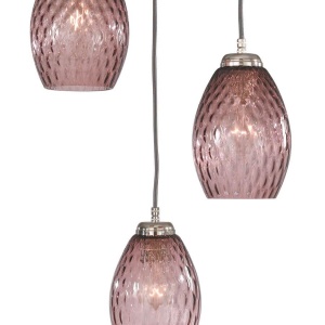 Lustra moderna cu 3 pendule design italian 10008 Amethyst 105727 universul-luminii.ro