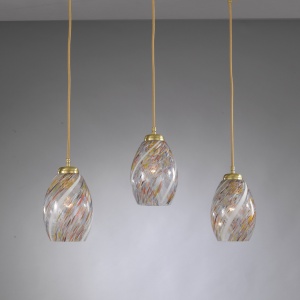 Lustra moderna cu 3 pendule design italian 10034 multicolor 107417 universul-luminii.ro