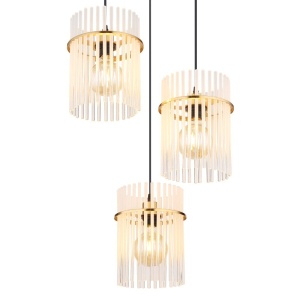 Lustra moderna cu 3 pendule GORLEY auriu 235697 universul-luminii.ro