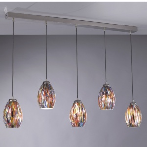 Lustra moderna cu 5 pendule din sticla Murrina 10009 202737 universul-luminii.ro