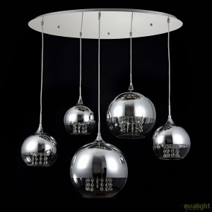 Lustra moderna cu 5 pendule Fermi MYP140-PL-170-5-N 57357 universul-luminii.ro