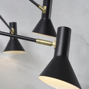 Lustra moderna cu brate reglabile Izmir 3-arm black 192747 universul-luminii.ro