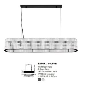 Lustra moderna design deosebit BAROK 121867 universul-luminii.ro