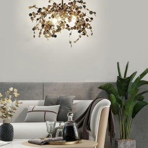 Lustra moderna design deosebit Monede 1 auriu - Img 5
