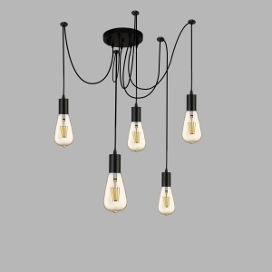 Lustra moderna design minimalist Squiggle 5L 9665-5BK SRT - Img 2