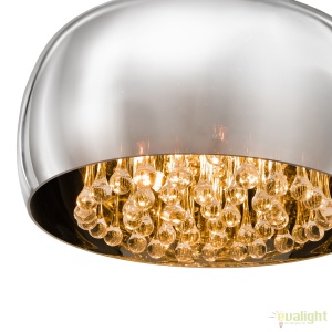 Lustra moderna suspendata design elegant 40cm Burn 48437 universul-luminii.ro