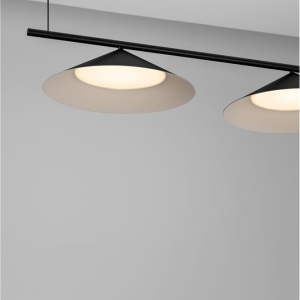Lustra moderna suspendata LED Lui, negru 245767 universul-luminii.ro