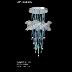 Lustra moderna Vision design LUX Cristal Bohemia Exclusive HARMONY 01 95487 universul-luminii.ro