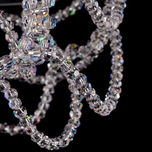 Lustra moderna Vision, eleganta, design LUX acoperita cu cristale ROSÉE BELL 174387 universul-luminii.ro