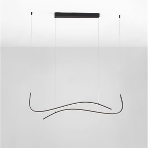 Lustra neagra liniara cu iluminat LED CCT BRIO 248237 universul-luminii.ro
