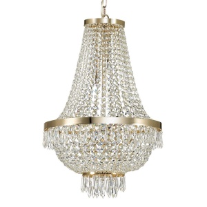 Lustra, Pendul cristal, inaltime reglabila, diam.45cm, CAESAR SP9 ORO 114736