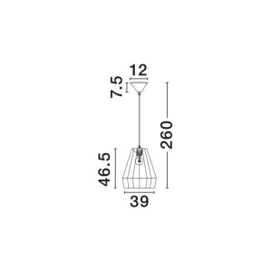 Lustra/Pendul design decorativ, DENA D 39cm 243947 universul-luminii.ro
