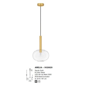Lustra/Pendul design decorativ modern AMELIA 122037 universul-luminii.ro