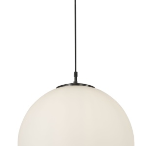 Lustra / Pendul design modern 30cm Atom black / opal 6088 SRT 43477 universul-luminii.ro
