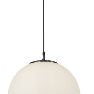Lustra / Pendul design modern 35cm Atom black / opal 6099 SRT 43467 universul-luminii.ro