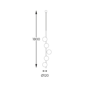 Lustra / Pendul design modern Ali 5L - Img 6